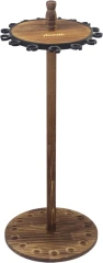 BTI-09E-3155 Wooden Round Rod Rack to Hold 15pcs Rods