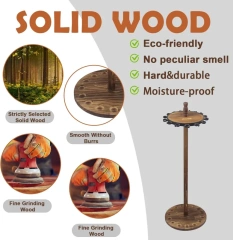 BTI-09E-3155 Wooden Round Rod Rack to Hold 15pcs Rods