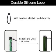 Adjustable Tenkara Rod Tube Sling Strap with Durable Silicone Loop