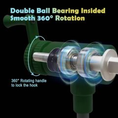 BTI-09E-N6201 Quality Rotary Fly Tying Vise Fly Tying Tools