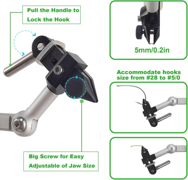 BTI-09E-N6201 Quality Rotary Fly Tying Vise Fly Tying Tools