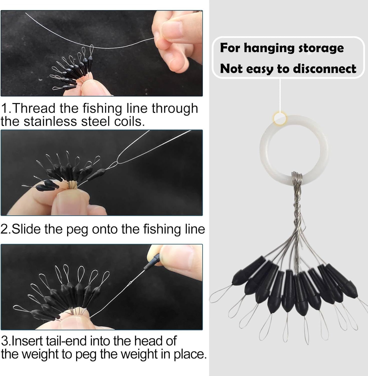 BTI-05B-062 Weight Pegs for Tungsten or Lead Worm/Flipping Weights