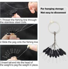 BTI-05B-062 Weight Pegs for Tungsten or Lead Worm/Flipping Weights