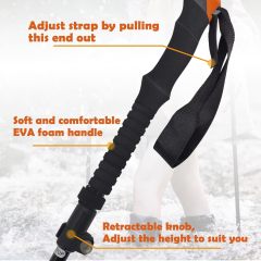 BTI-09E-093 Depth Safety Warning Sign Coated Stainless Steel Wading Staff