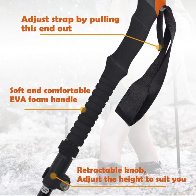 BTI-09E-093 Depth Safety Warning Sign Coated Stainless Steel Wading Staff