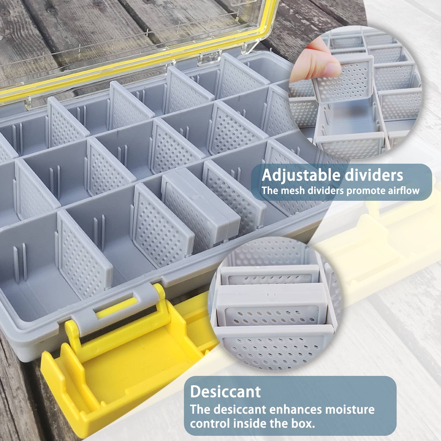 BTI-09A-3600/BTI-09A-3700 Tackle Box With Removable Divider