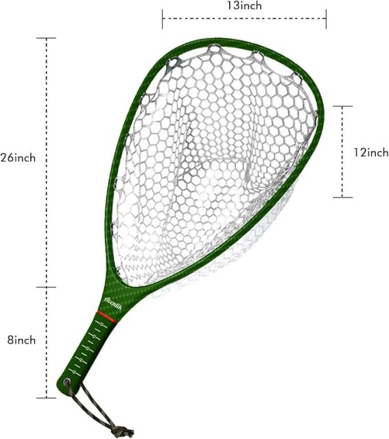 03A-CBLB04/CBLB05 Light Weight Carbon Fiber Landing Net With 3K Cloth