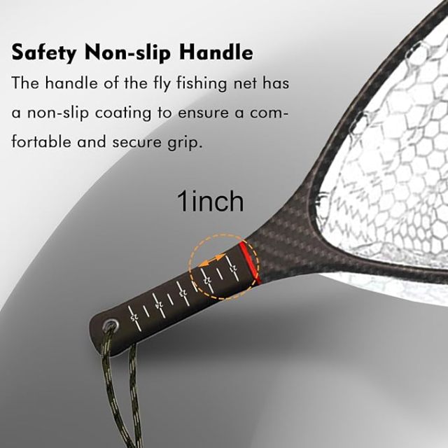 03A-CBLB04/CBLB05 Light Weight Carbon Fiber Landing Net With 3K Cloth