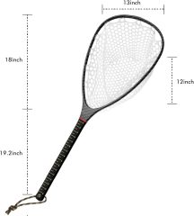 03A-CBLB04/CBLB05 Light Weight Carbon Fiber Landing Net With 3K Cloth