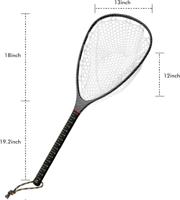 03A-CBLB04/CBLB05 Light Weight Carbon Fiber Landing Net With 3K Cloth