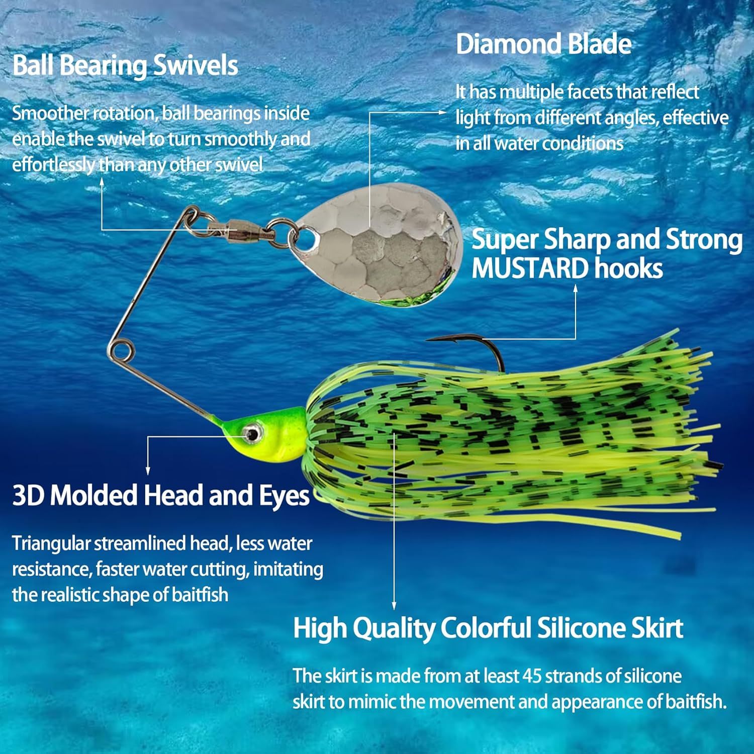BTI-05F-0100 Colorado Blades Spinner Bait