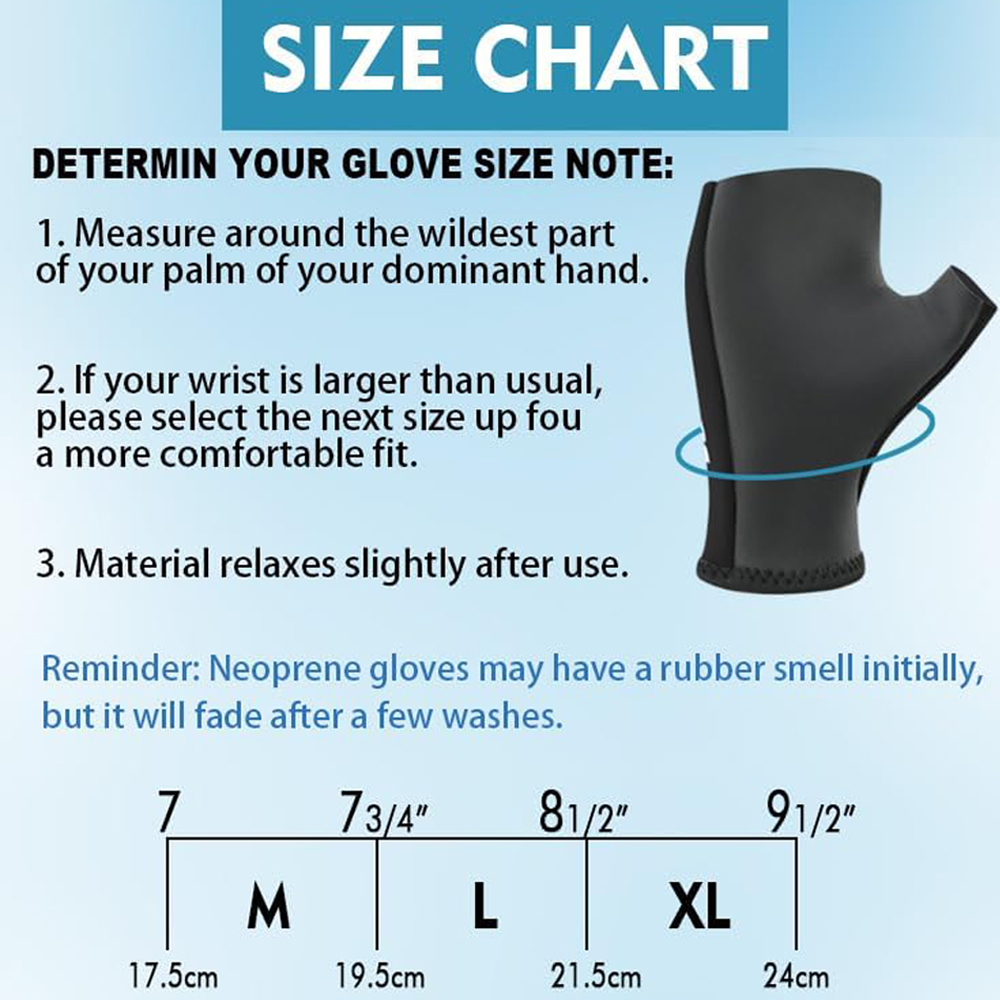 BTI-11B-3101 Neoprene Fingerless Winter Gloves