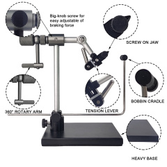 BTI-09E-N075 Madison True Rotary Vise with Two Ball Bearings Inside More Smooth Fly Tying Vise