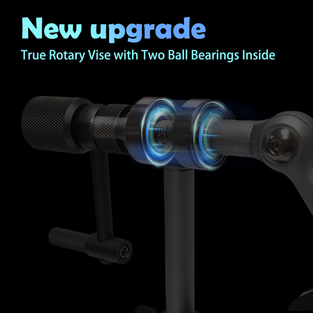 BTI-09E-N075 Madison True Rotary Vise with Two Ball Bearings Inside More Smooth Fly Tying Vise