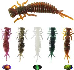 BTI-05D-RC076 Dragonfly Larva Soft Plastic Fishing Lures