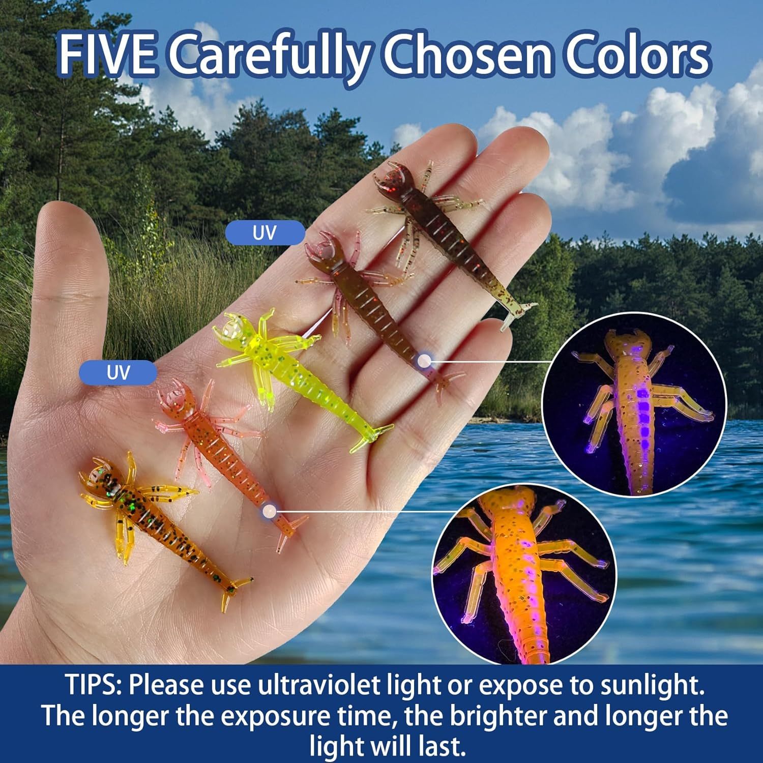 BTI-05D-RC077 Water Bug Soft Plastic Fishing Lures