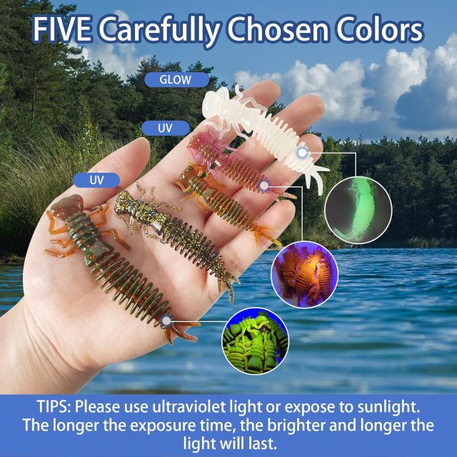 BTI-05D-RC076 Dragonfly Larva Soft Plastic Fishing Lures