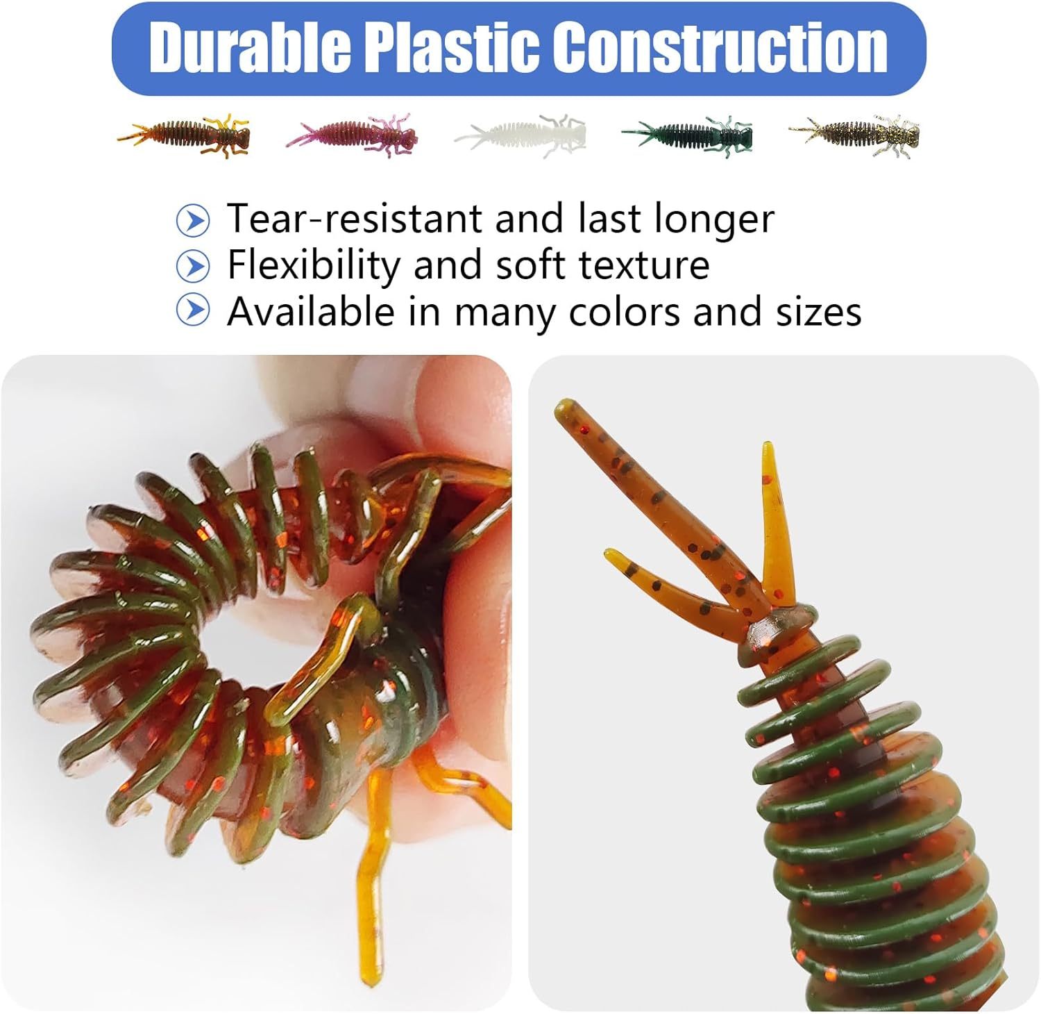 BTI-05D-RC076 Dragonfly Larva Soft Plastic Fishing Lures