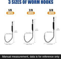 BTI-06D-002 V Worm Hooks