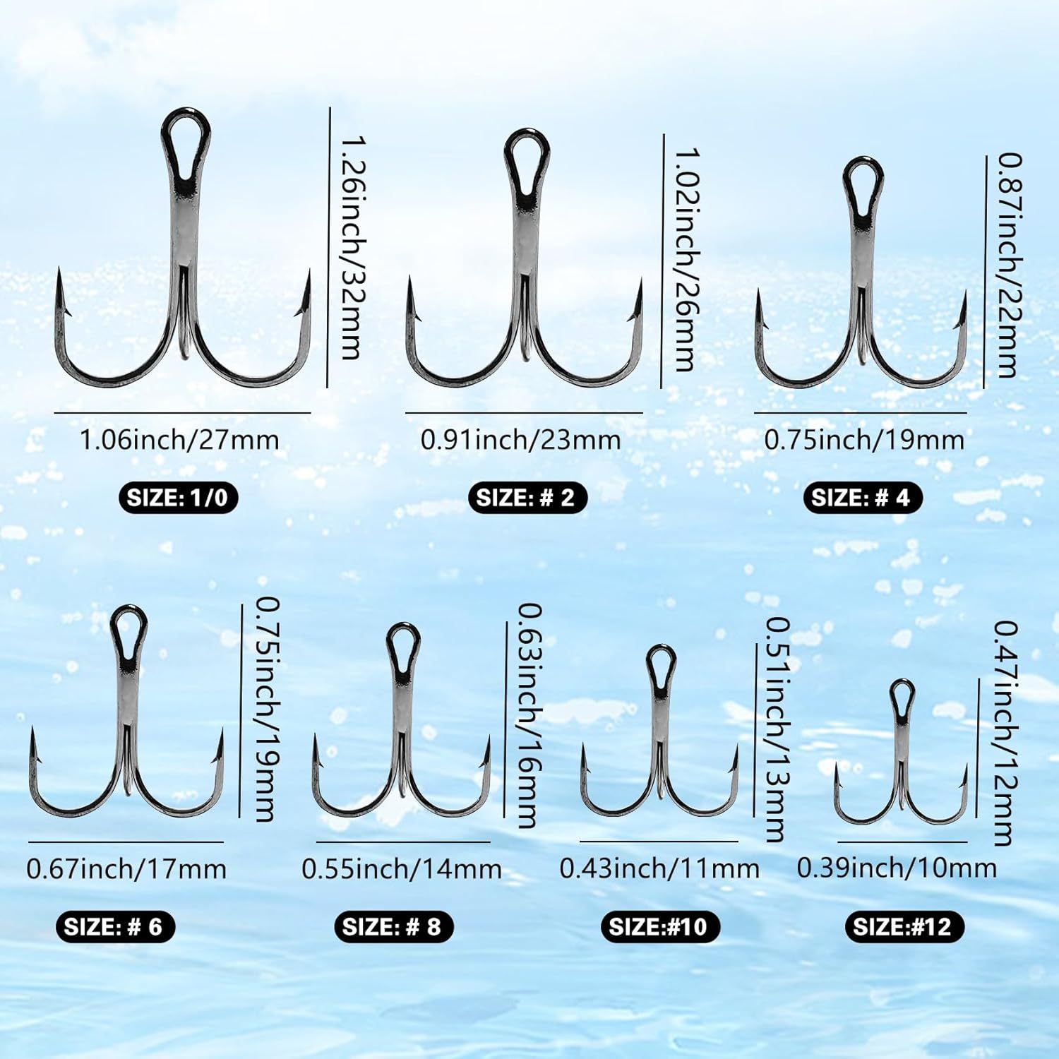 BTI-06C-3551 Treble Hooks