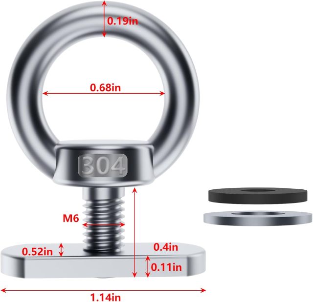 BTI-14A-33610 ‎Kayak Tie Down Eyelets