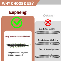 BTI-05D-RC078 Hellgrammite Ned Rig Fish Bait