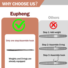 BTI-05D-RC079 Weighted Wacky Worm Fishing Lure