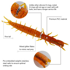 BTI-05D-RC078 Hellgrammite Ned Rig Fish Bait