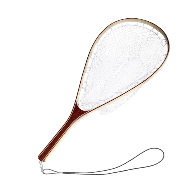 03G-HWRN09 Trout Fishing Wooden Net With Flat Net Bag