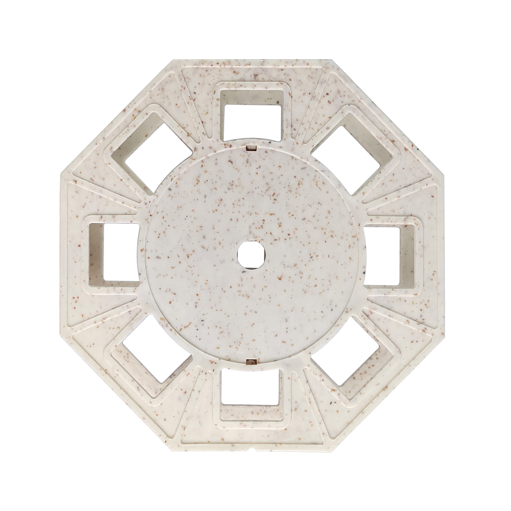 Environmentally friendly square plastic spool for fly line