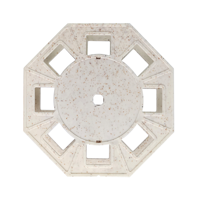 Environmentally friendly square plastic spool for fly line