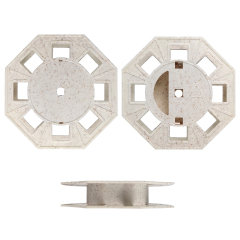 Environmentally friendly square plastic spool for fly line