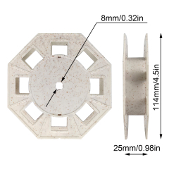 Environmentally friendly square plastic spool for fly line