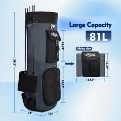 Foldable Waterproof Large Storage Rod Bag 81L & 108L