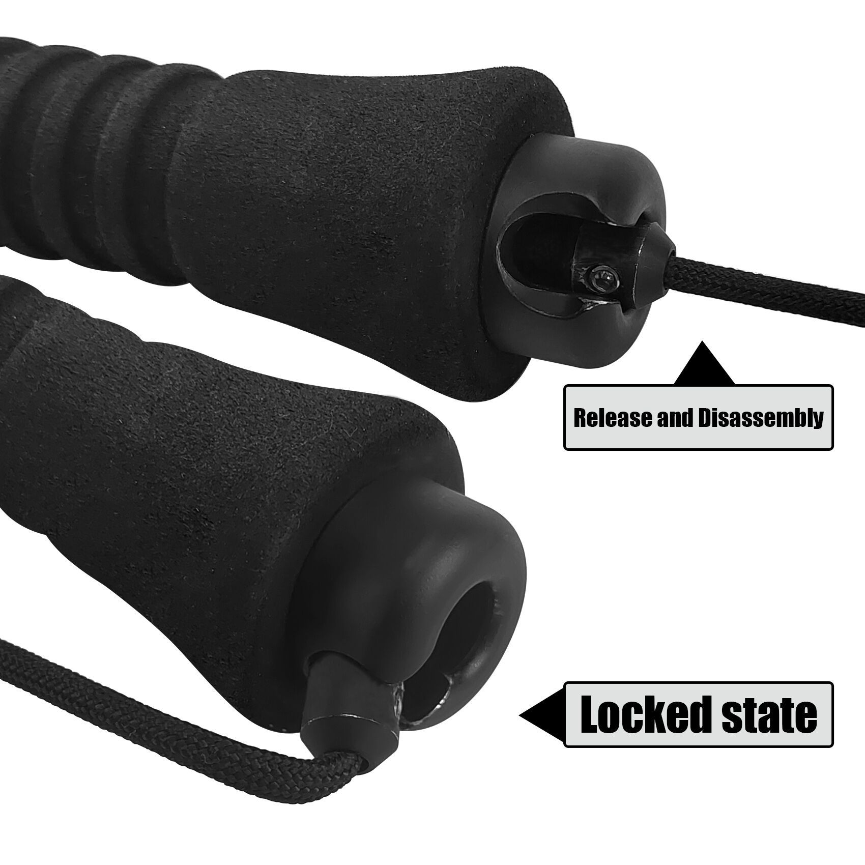 BTI-09E-095 Long Handle Wading Staff with Lock