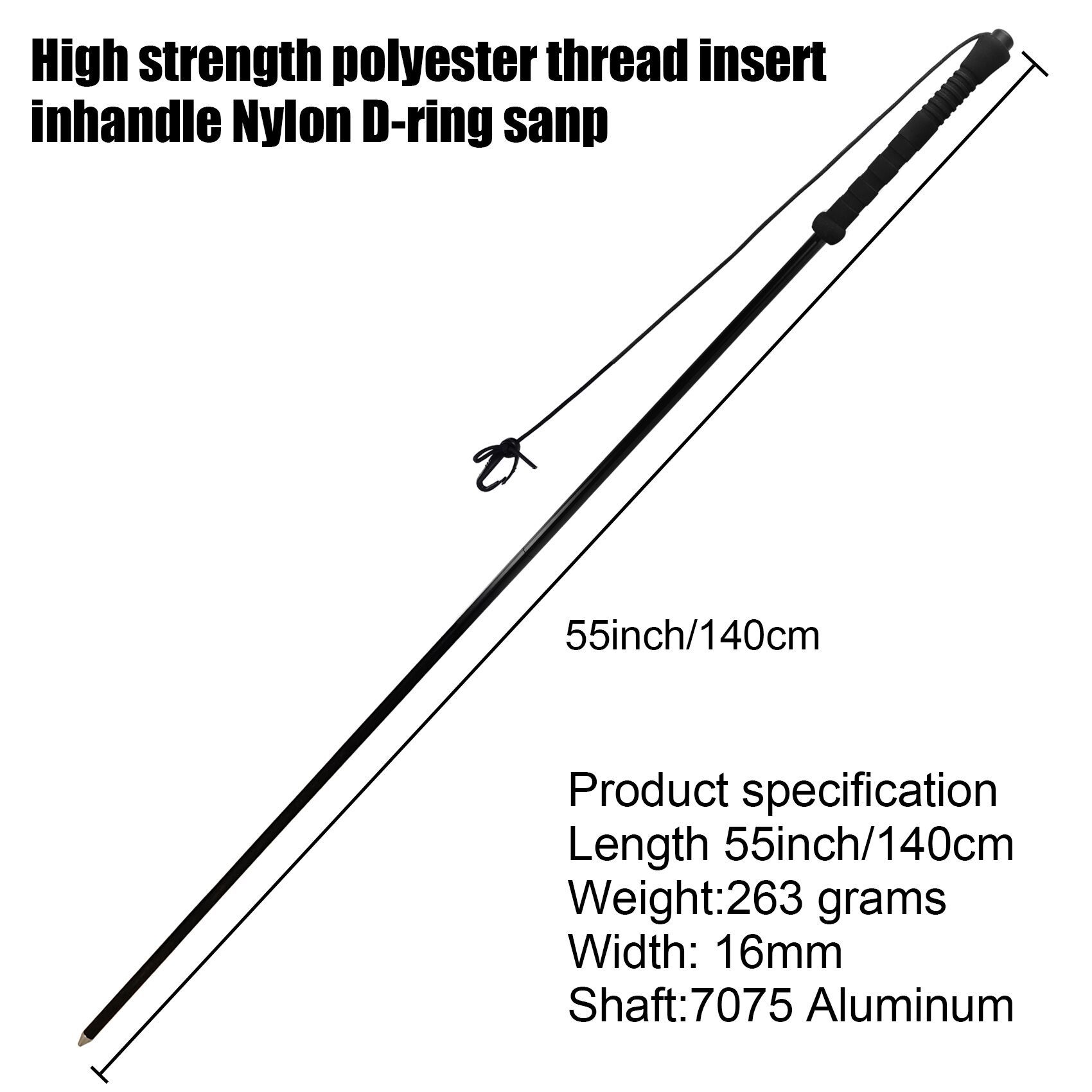BTI-09E-095 Long Handle Wading Staff with Lock