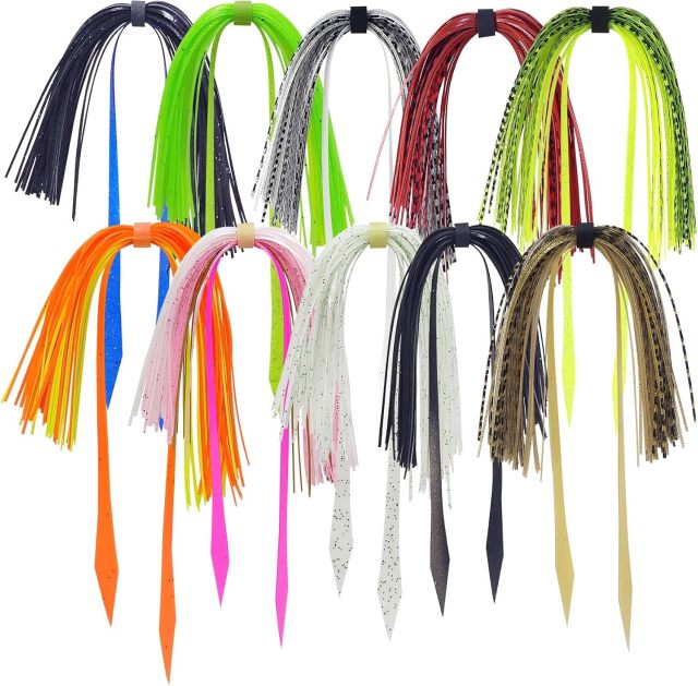 BTI-09D-8890 Silicone Jig Skirts with tail