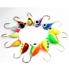 BTI-08B-001  Tungsten tear drop ice jig