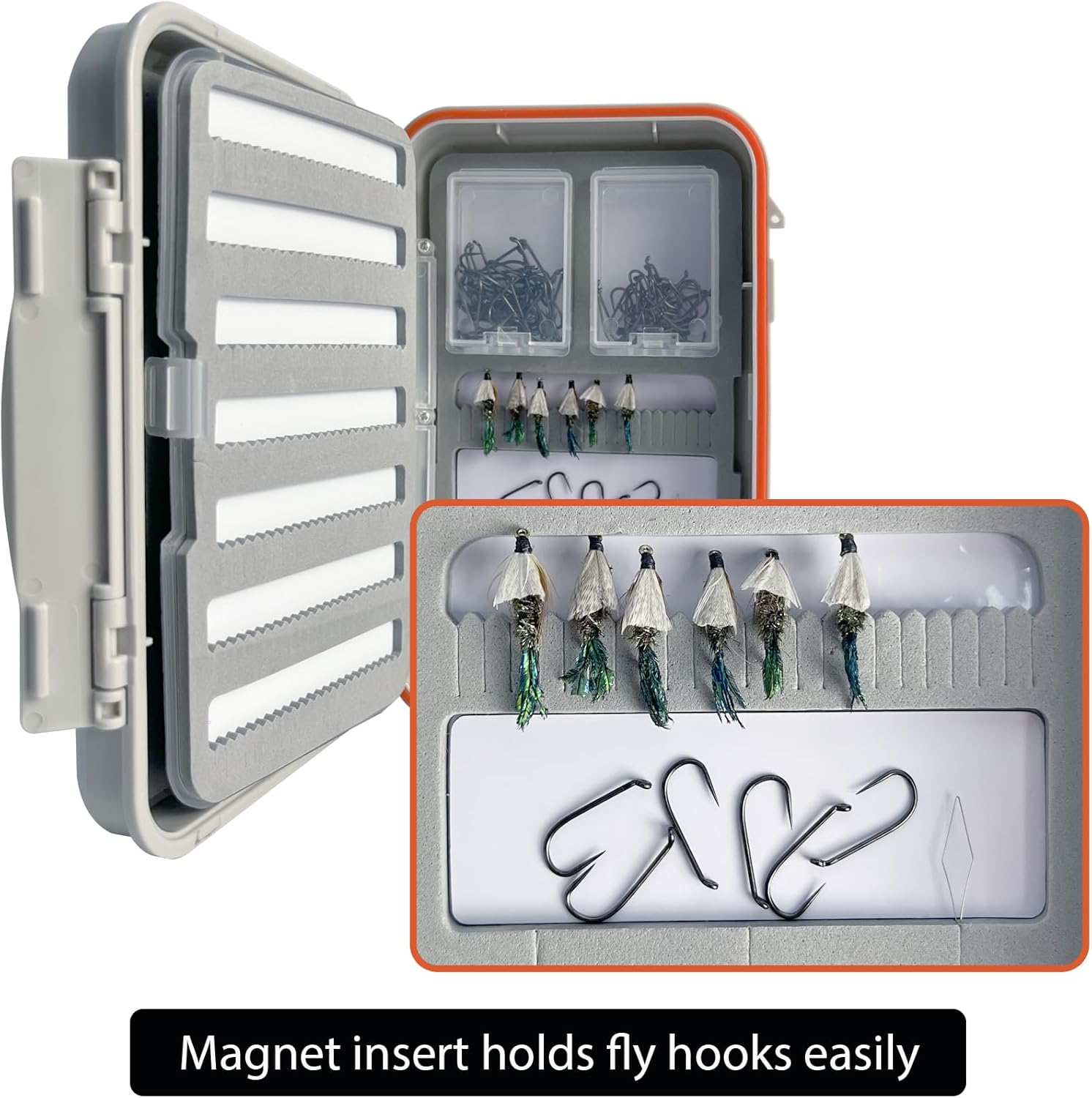 BTI-09A-G039X 4-Layer Foam Swing Leaf Thread Waterproof Fly Fishing Box