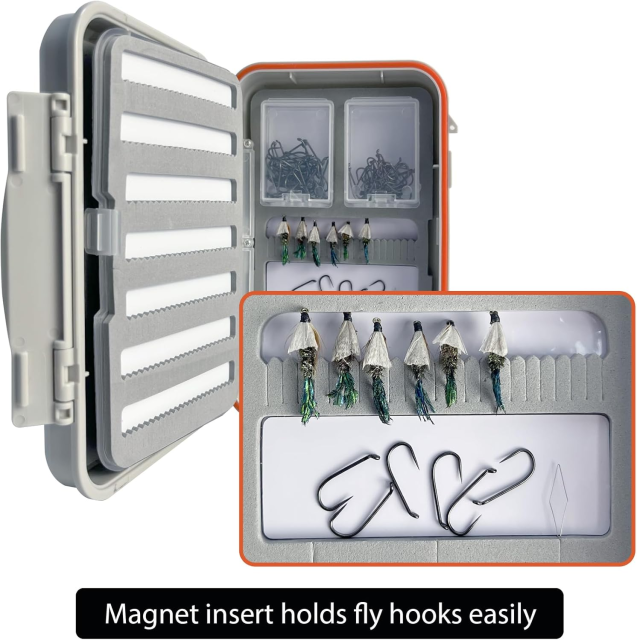 BTI-09A-G039X 4-Layer Foam Swing Leaf Thread Waterproof Fly Fishing Box