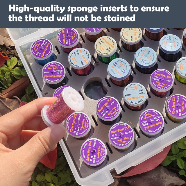 BTI-09C-2003 Fly Tyers Storage Box Can Hold 35 Coils Thread