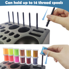 BTI-09E-6255 ABS Fly Tying Tool Caddy Desktop Organizer