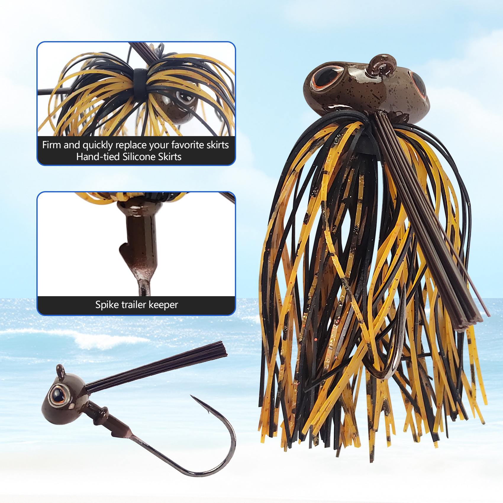 BTI-08B-404 Swim Jigs for Bass Fishing