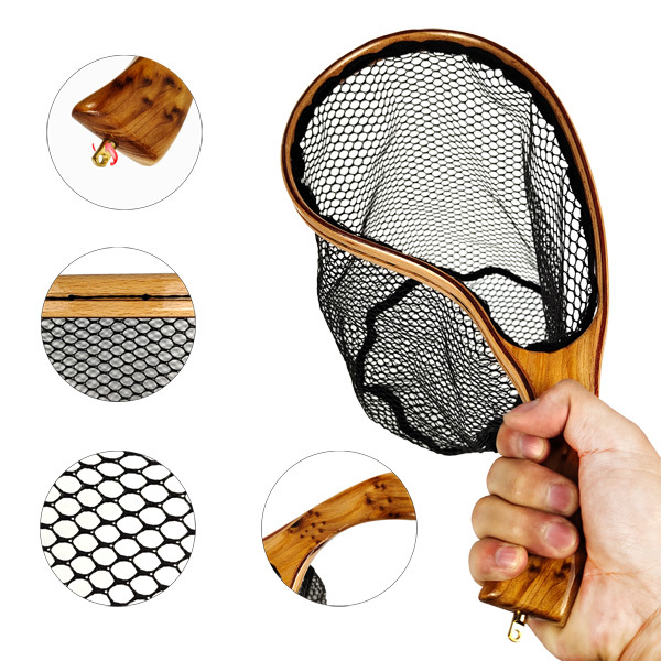 BTI-03E-013 Curved Wooden Tenkara Net