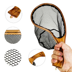 BTI-03E-013 Curved Wooden Tenkara Net