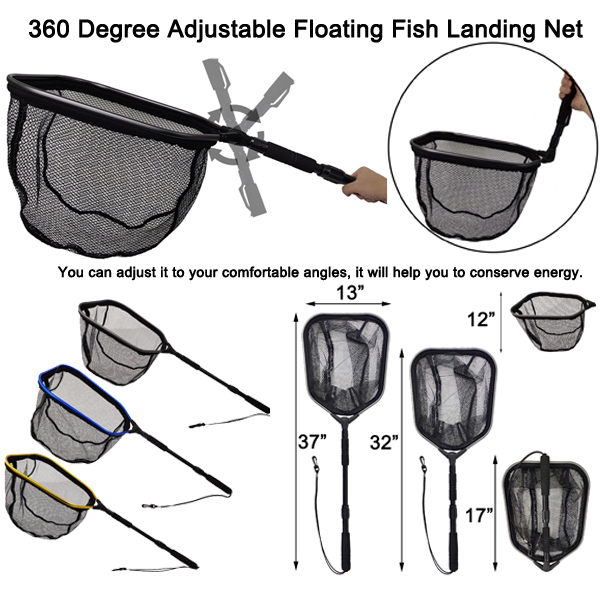 03B-FNT&FNF 360 Degree Adjustable Floating Fish Landing Net