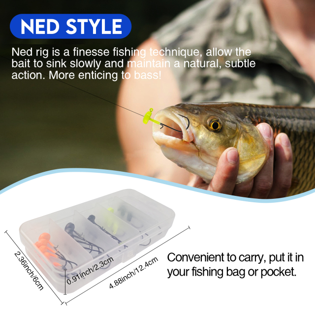 BTI-08B-406 Ned Rig Jig Heads