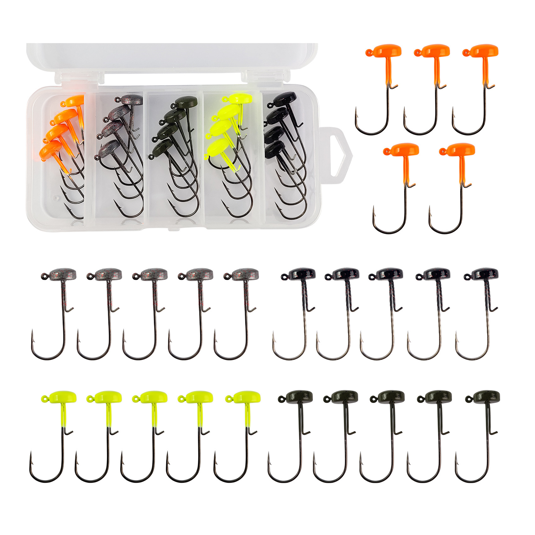 BTI-08B-406 Ned Rig Jig Heads