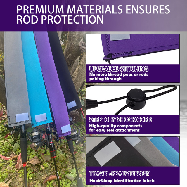 Neoprene Breathable Fishing Rod Sleeve