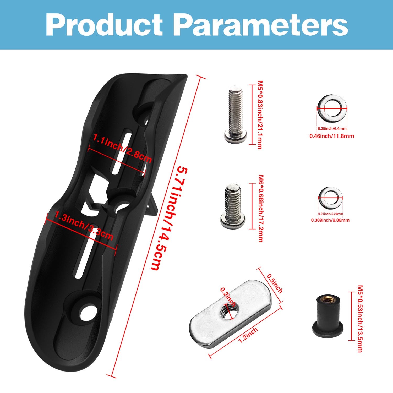 BTI-14A-1004 Kayak Paddle Holder Paddle Clip